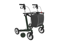 Rehasense Server CF Carbon rollator met dichte tas - Groen L