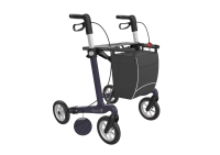 Rehasense Server CF Carbon rollator met dichte tas - Paars L