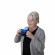 Drinkbeker met deksel handycup blauw Henro-tek