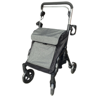 MultiMotion Rollator Shopper Boodschappenrollator - grijs\/zwart
