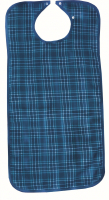 Slabber met drukknoopsluiting volwassenen blauw