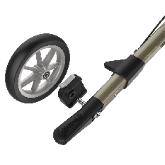 Sleeprem voor Rehasense rollators - Set van 2 zachte wielen en remmen