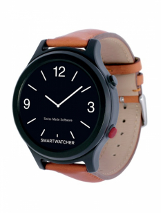 SmartWatcher noodoproep horloge - Essence deluxe bruin