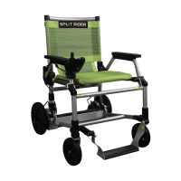 SplitRider - Lichtste Elektrische Rolstoel - Zilver\/Groen
