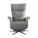 Sta-Op en Relaxfauteuil Veneto - Lichtgrijs Leer