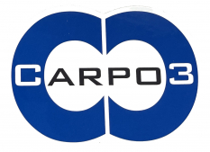 Sticker Logo Vermeiren Carpo 3 achterkap origineel