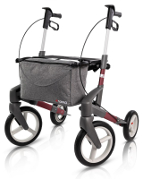 Rollator Topro Olympos ATR M rood profiel banden