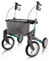 Rollator Topro Olympos ATR M turquoise profiel banden