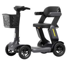 Paiseec S3 Antraciet lichtgewicht opvouwbare scootmobiel