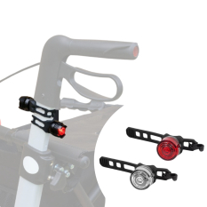 Verlichtingset voor en achter rood en wit rollator