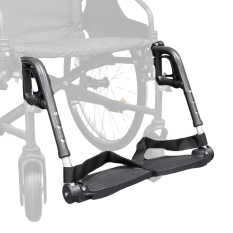 Verstelbare Beensteunen set voor Vermeiren D200 Rolstoel - 50 cm