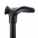 Opvouwbare wandelstok comfortgrip - zwart links - 84-94 cm