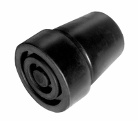 Kruk- en stokdoppen diameter 19 mm zwart per paar