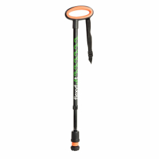 Flexyfoot Wandelstok met ovalen handvat - zwart