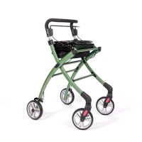 WheelzAhead INDOOR 2.0 – Binnen Rollator met Tas & Dienblad - Groen
