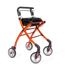 WheelzAhead INDOOR 2.0 – Binnen Rollator met Tas & Dienblad - Oranje