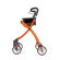 WheelzAhead INDOOR 2.0 – Binnen Rollator met Tas & Dienblad - Oranje