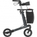 Rollator lichtgewicht Rehasense Server Comfort Large antraciet met gratis rugband